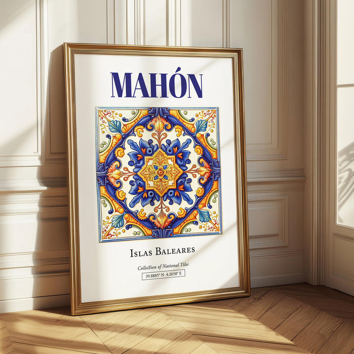 Mahón (Maó), Spain – Cityscape Wall Art, styled in a charming Paris street view