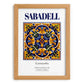 Sabadell, Spain – Cityscape Wall Art, set in oak frame