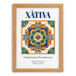 Xàtiva, Spain – Travel Print, set in oak frame