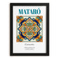 Mataró, Spain – Travel Wall Decor, in sleek black frame