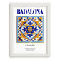 Badalona, Spain – Travel Wall Decor, placed in minimal white frame