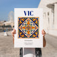 Vic, Spain – Travel Print, no-text version framed in wood