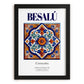 Besalú, Spain – Cultural Heritage Wall Art, in sleek black frame