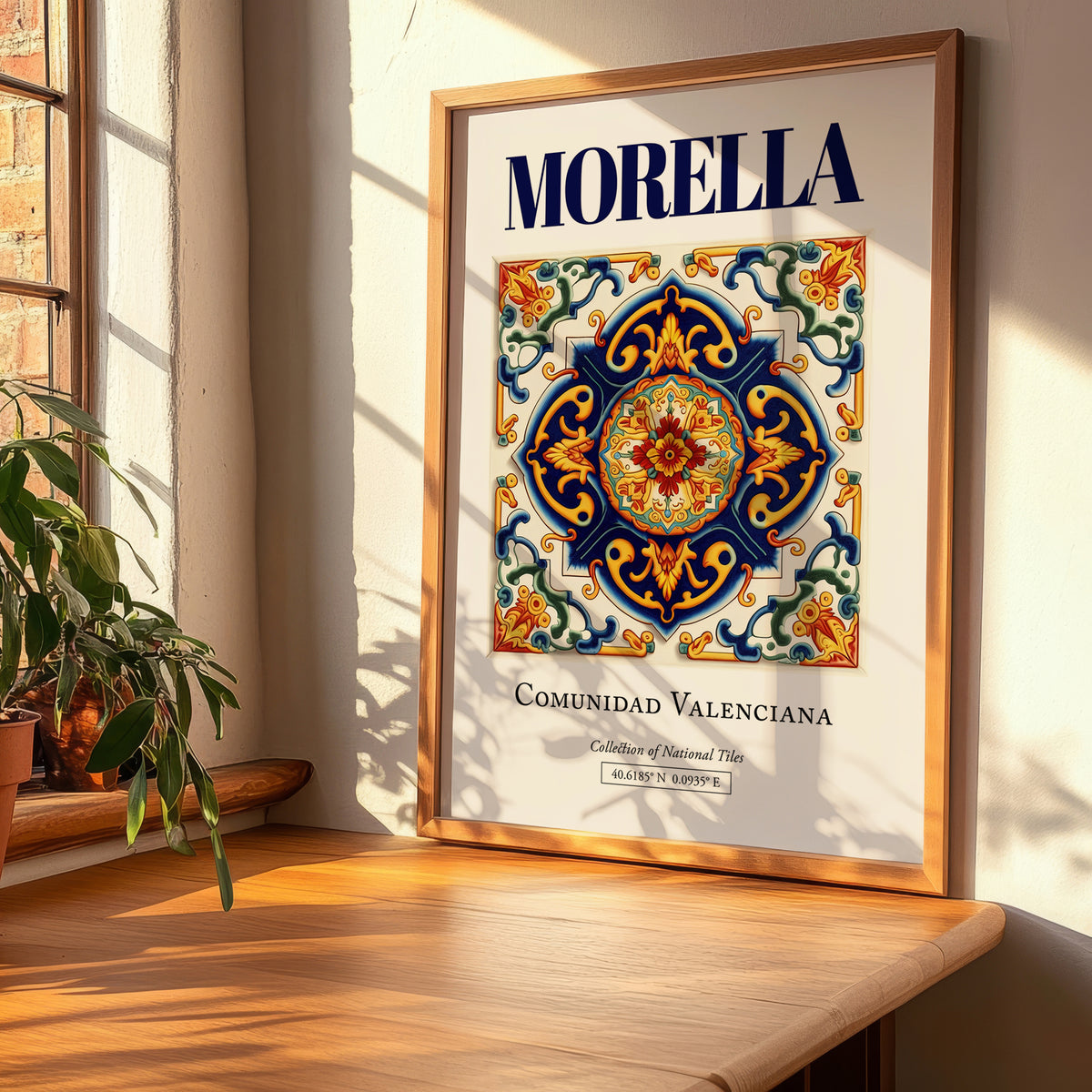 Morella, Spain – Travel Poster, clean layout with no caption
