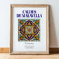 Caldes de Malavella, Spain – Wanderlust Wall Decor, in wooden frame leaning on the floor