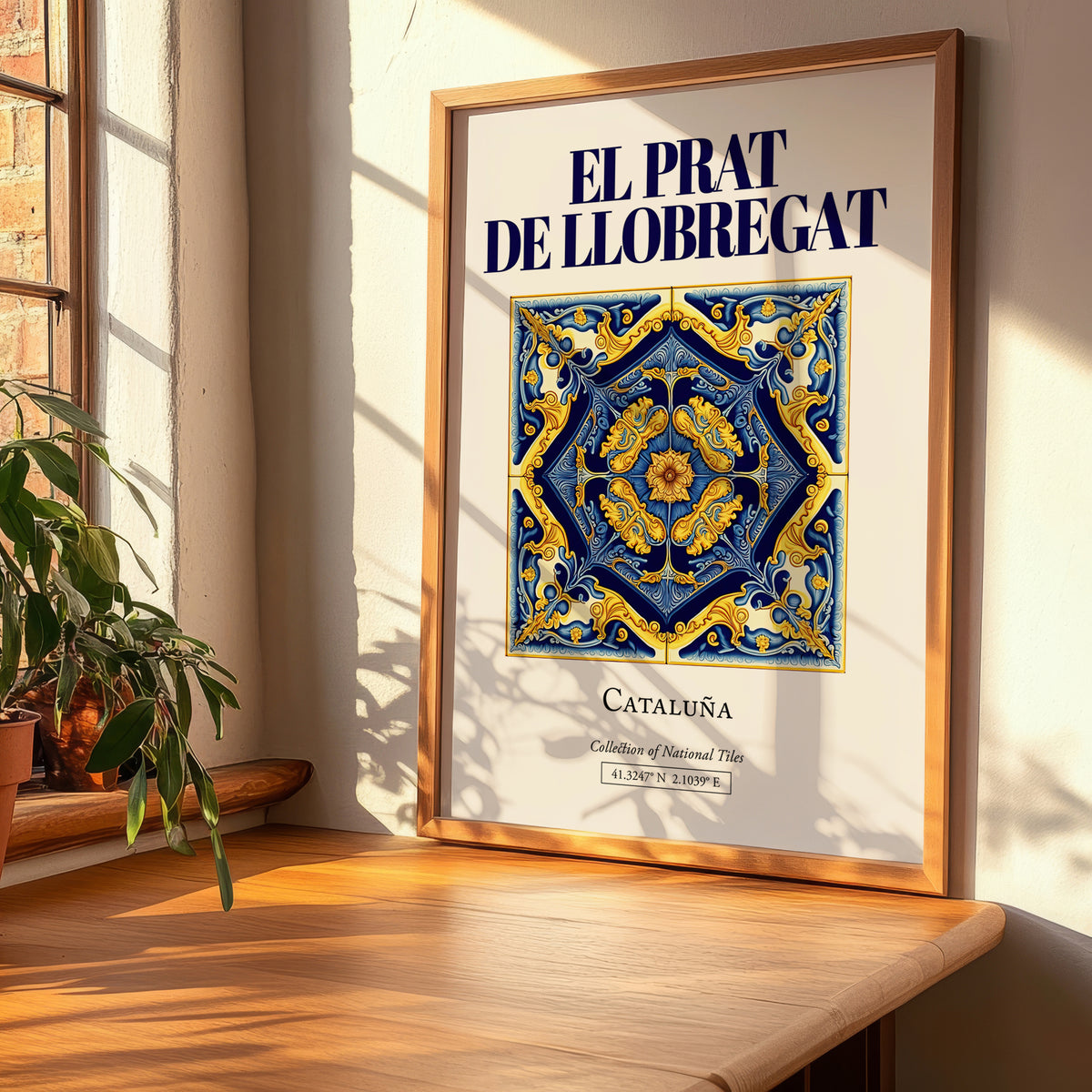 El Prat de Llobregat, Spain – Global Cities Wall Print, clean layout with no caption