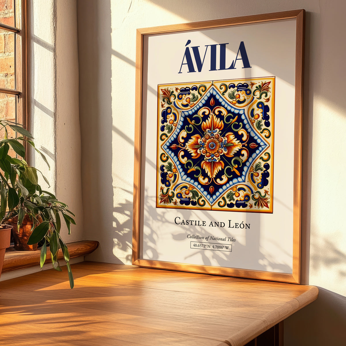 Ávila, Spain – Travel Print, clean layout with no caption