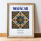Mojácar, Spain – Travel Poster, in wooden frame leaning on the floor