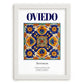 Oviedo, Spain – Global Wall Art, placed in minimal white frame