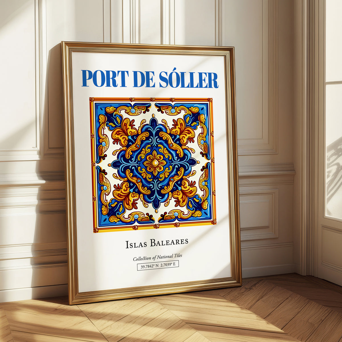 Port de Sóller, Spain – Travel Poster, styled in a charming Paris street view