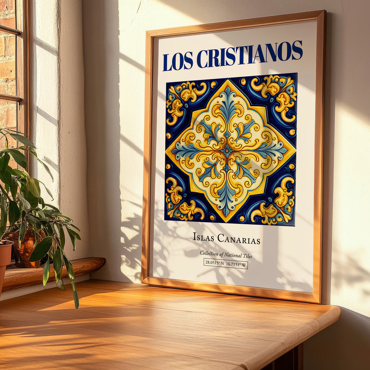 Los Cristianos, Spain – Travel Print, clean layout with no caption