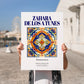 Zahara de los Atunes, Spain – Cultural Heritage Wall Art, no-text version framed in wood