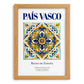 País Vasco, Spain – Travel Poster, set in oak frame