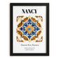 Nancy, France – Travel Poster, in sleek black frame