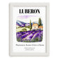 Luberon, France – Travel Print, placed in minimal white frame