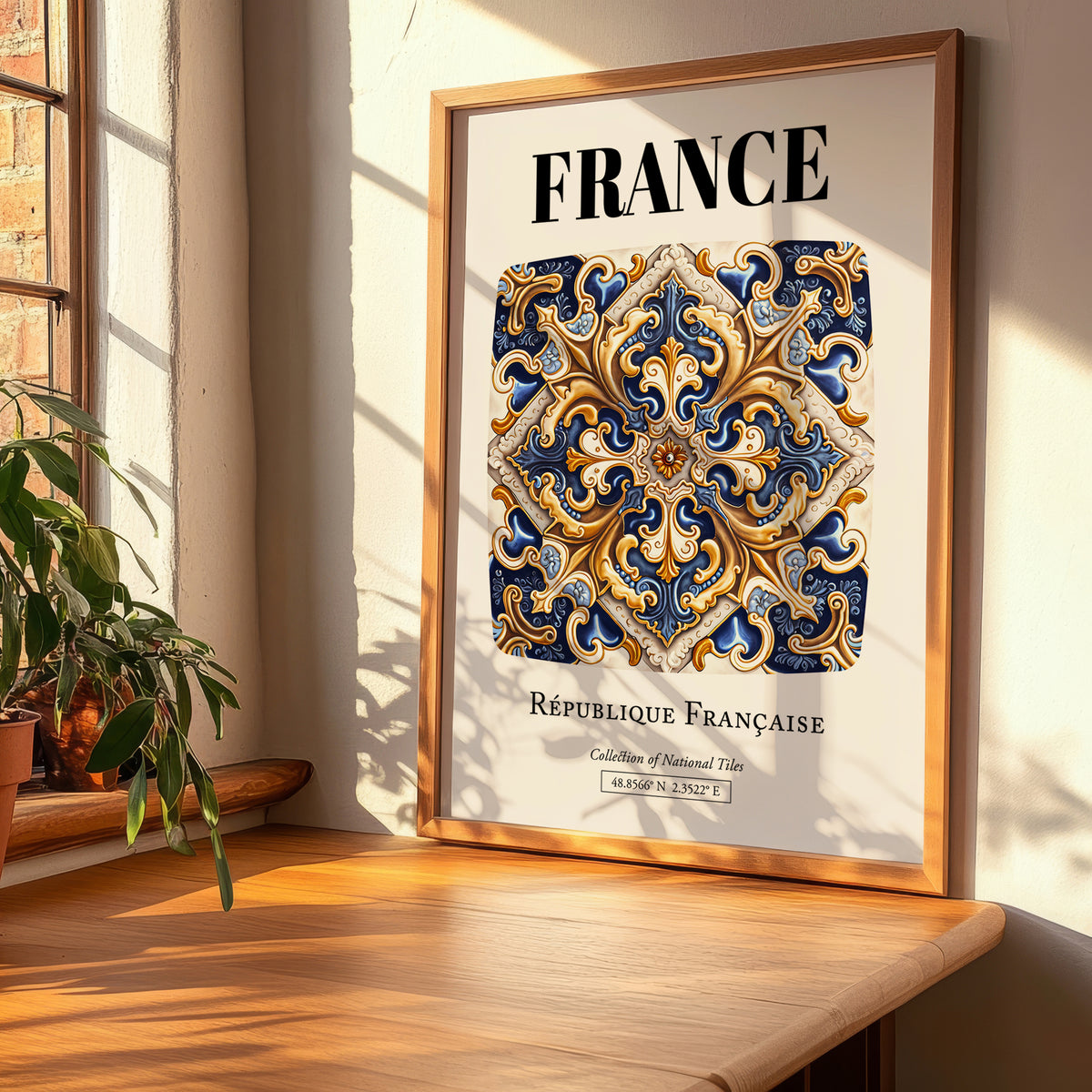France, République Française – Wanderlust Wall Decor, clean layout with no caption