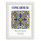 Concarneau, France – Travel Poster, placed in minimal white frame