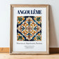Angoulême, France – Travel Print, in wooden frame leaning on the floor