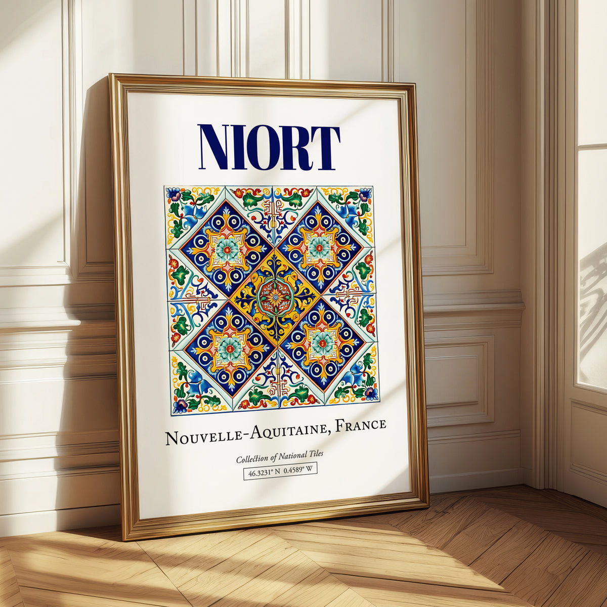 Niort, France – World Travel Art, styled in a charming Paris street view