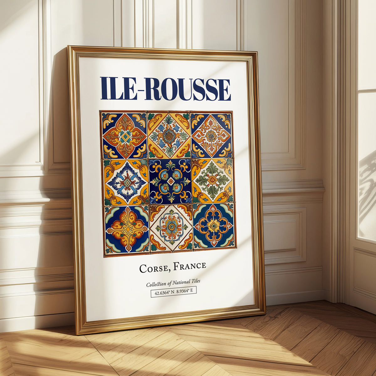 Ile-Rousse, France – Travel Wall Art, styled in a charming Paris street view