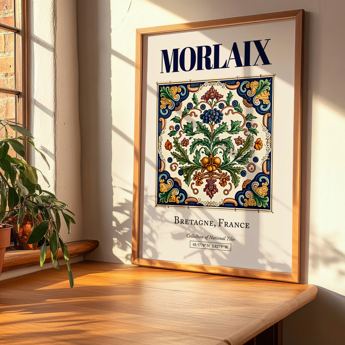 Morlaix, France – Travel Wall Art, clean layout with no caption