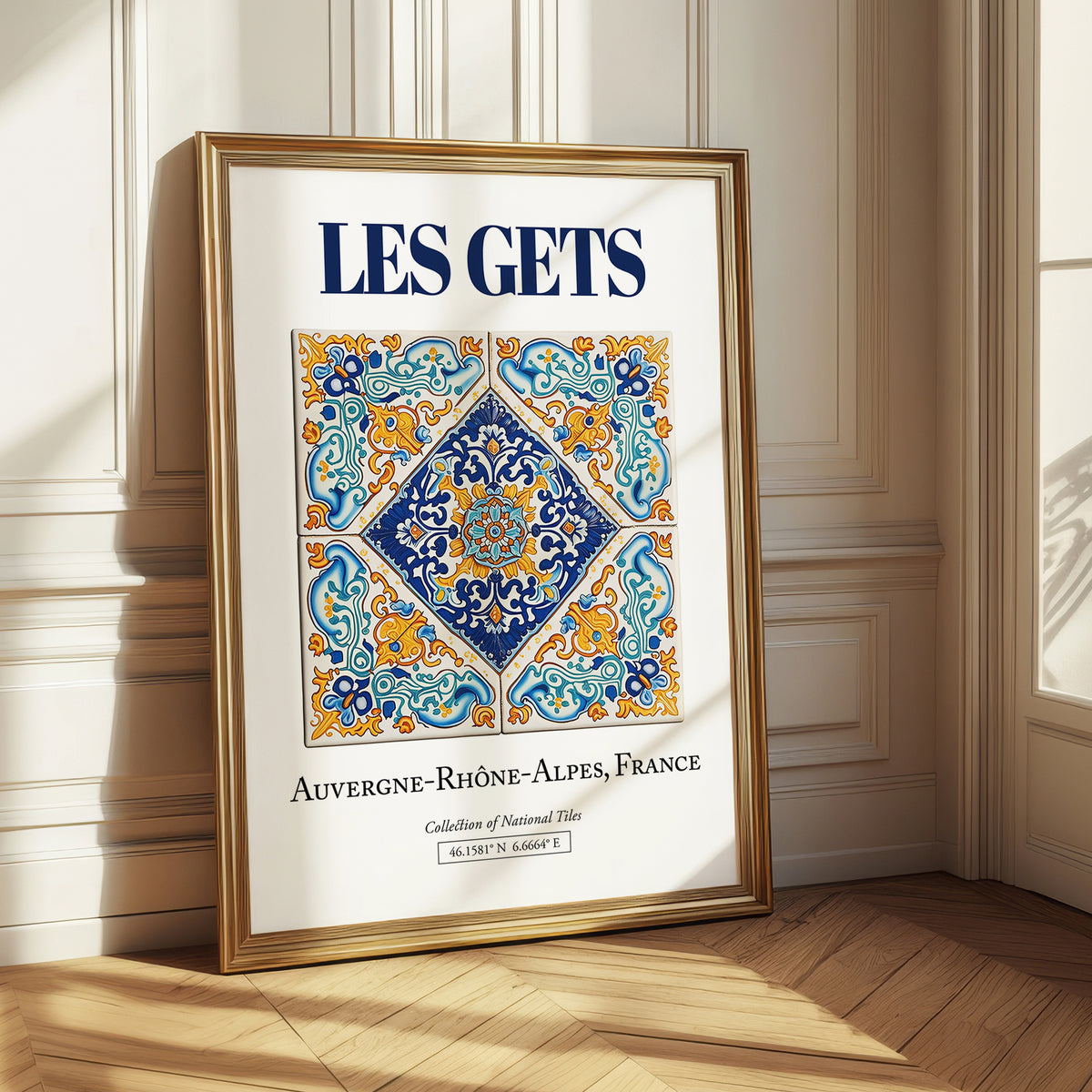 Les Gets, France – Travel Poster, styled in a charming Paris street view