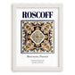Roscoff, France – Travel Print, placed in minimal white frame
