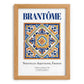 Brantôme, France – Travel Poster, set in oak frame