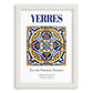 Yerres, France – Travel Poster, placed in minimal white frame