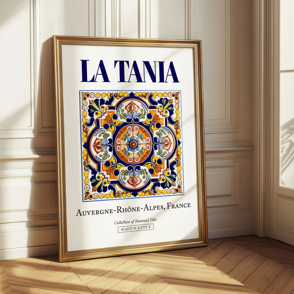 La Tania, France – Travel Print, styled in a charming Paris street view
