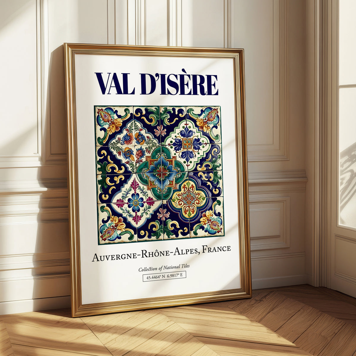 Val d'Isère, France – Global Cities Wall Print, styled in a charming Paris street view