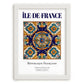Île-de-France, France – World Heritage Travel Poster, placed in minimal white frame
