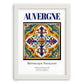 Auvergne, France – Travel Poster, placed in minimal white frame