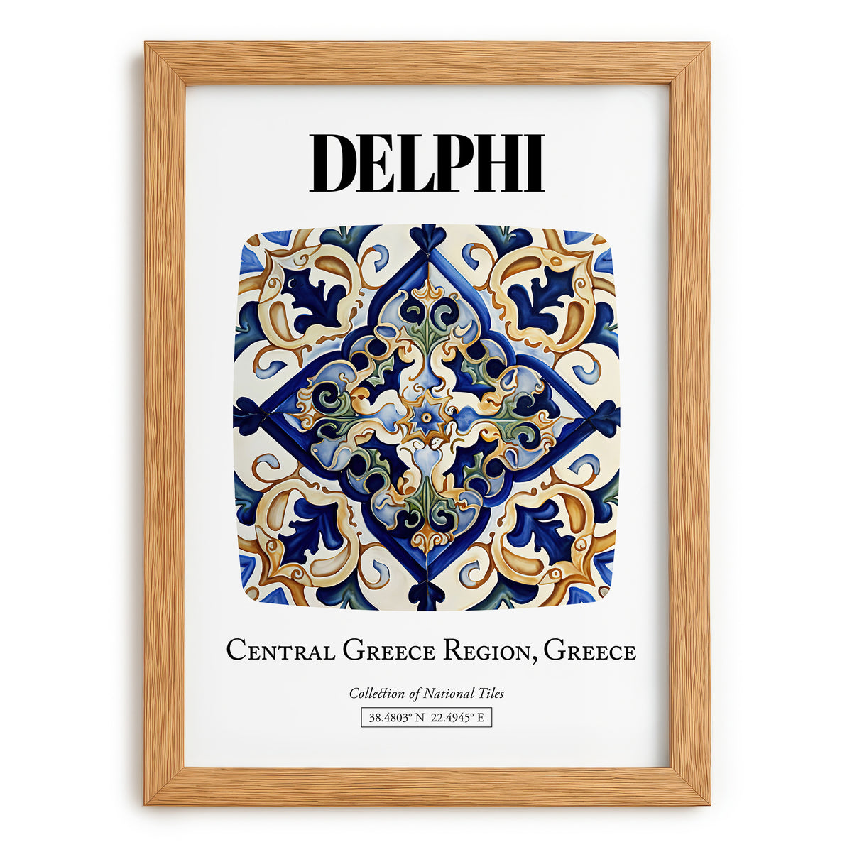 Delphi, Greece – Global Wall Art, set in oak frame
