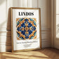 Lindos, Greece – Travel Wall Decor, styled in a charming Paris street view