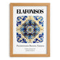 Elafonisos, Greece – Travel Poster, set in oak frame
