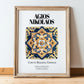 Agios Nikolaos, Greece – Travel Print, in wooden frame leaning on the floor