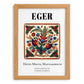 Eger, Hungary – Travel Print, set in oak frame