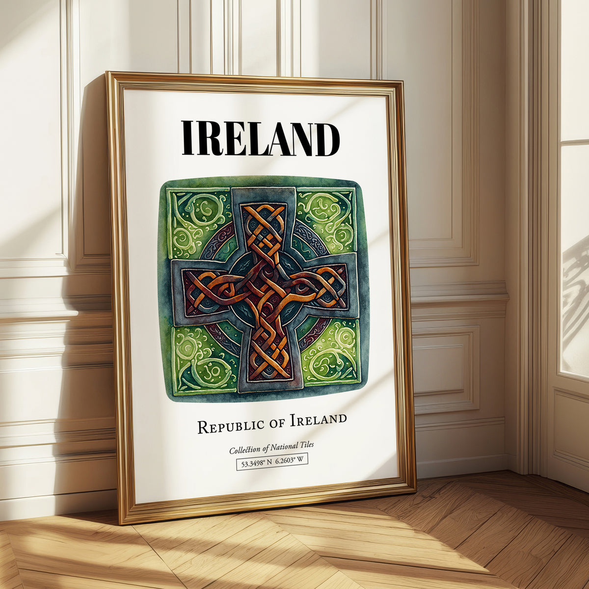 Ireland, Ireland – Travel Poster, styled in a charming Paris street view