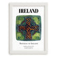 Ireland, Ireland – Travel Poster, placed in minimal white frame