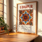 Udaipur, India – Travel Poster, clean layout with no caption