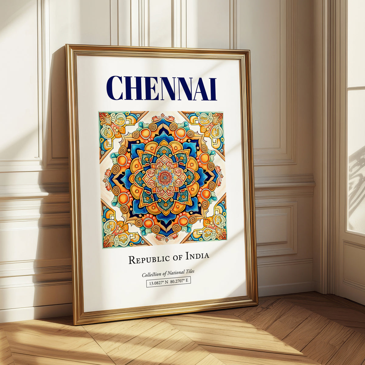 Chennai, India – Travel Wall Decor, styled in a charming Paris street view