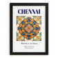 Chennai, India – Travel Wall Decor, in sleek black frame
