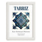 Tabriz, Iran – Travel Wall Art, placed in minimal white frame