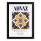 Ahvaz, Iran – Minimalist Travel Print, in sleek black frame