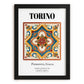 Torino, Italy – Away From Home Poster, in sleek black frame