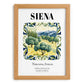 Siena, Italy – Travel Poster, set in oak frame