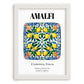 Amalfi, Italy – Travel Poster, placed in minimal white frame