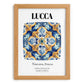 Lucca, Italy – Travel Poster, set in oak frame