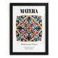Matera, Italy – Travel Print, in sleek black frame